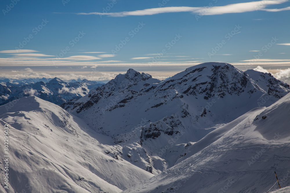 Mountain landscape in Serre Chevalier, French Alps Mountain landscape in Serre Chevalier, French Alps