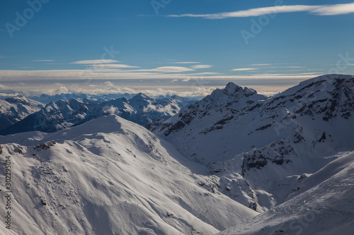 Foto Mountain landscape in Serre Chevalier, French Alps