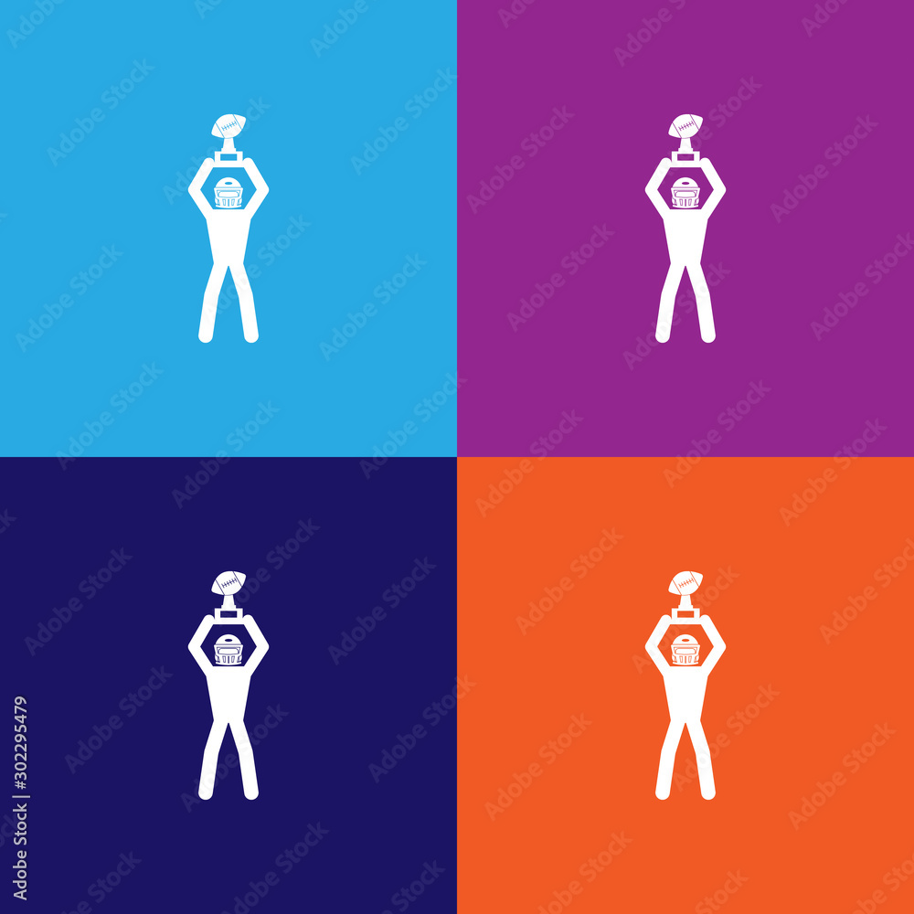 player with a cup color icons. Element of popular american football color icons. Signs, symbols collection icons for websites, web design, player with a cup color icons. Element of popular american football color icons. Signs, symbols collection icons for websites, web design,