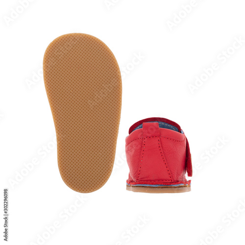 baby shoes on perfect white background