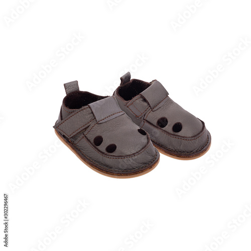 baby shoes on perfect white background