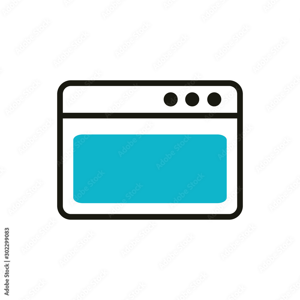 website social media icon line and fill website social media icon line and fill