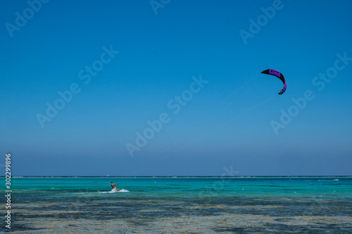 Kitesurfing in the Red Sea, Egypt