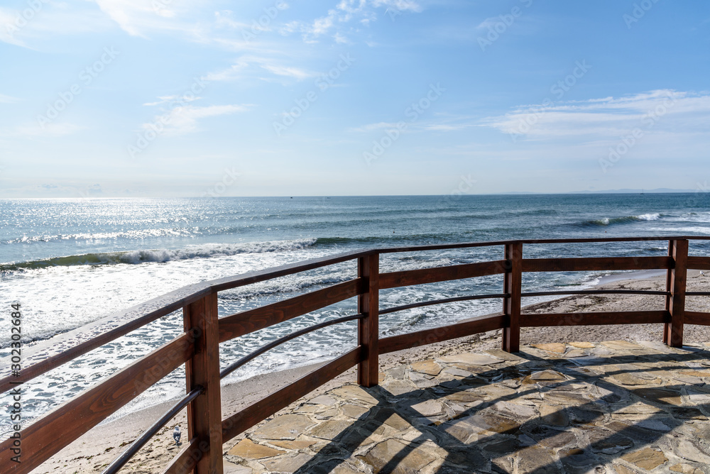 View from a terrace in the city of Nessebar, Bulgaria