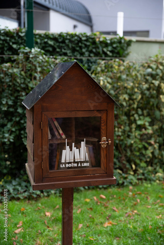 A book box in a public place to store books