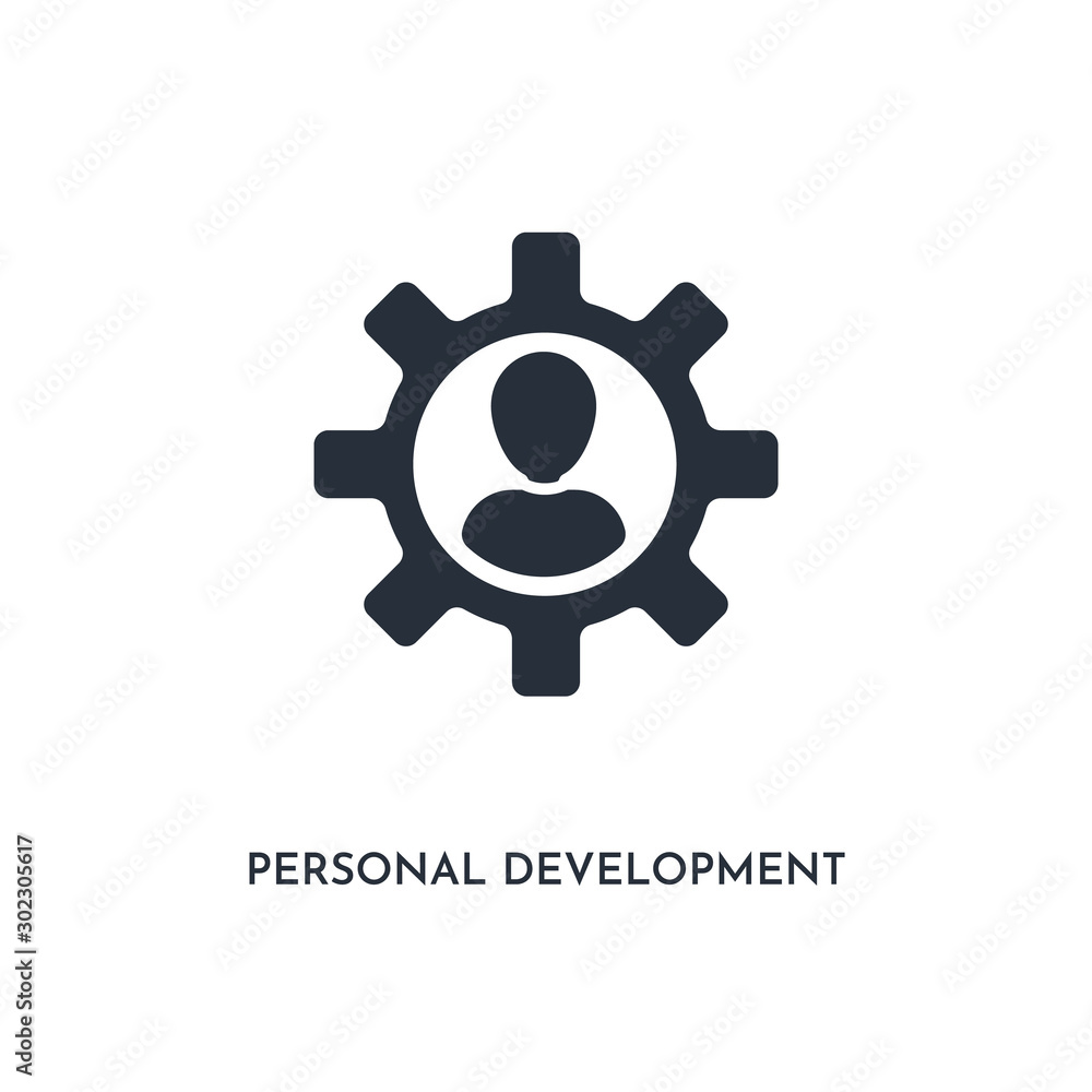 personal development icon. simple element illustration. isolated trendy filled personal development icon on white background. can be used for web, mobile, ui. personal development icon. simple element illustration. isolated trendy filled personal development icon on white background. can be used for web, mobile, ui.