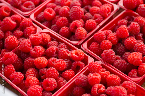 framboise en barquette