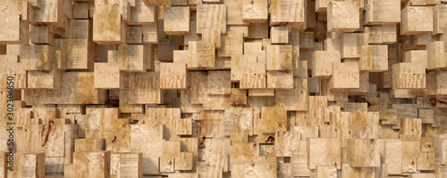 Wood block texture