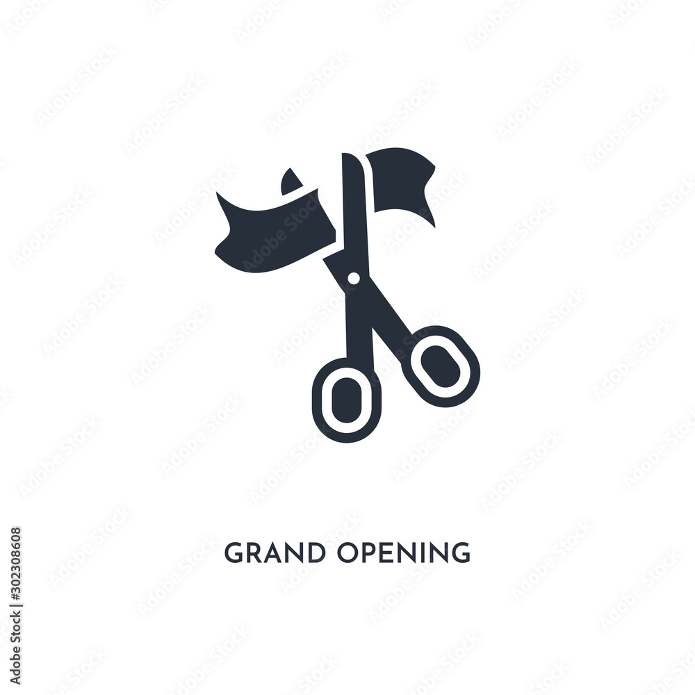 Grand opening detailed style icon design Vector Image