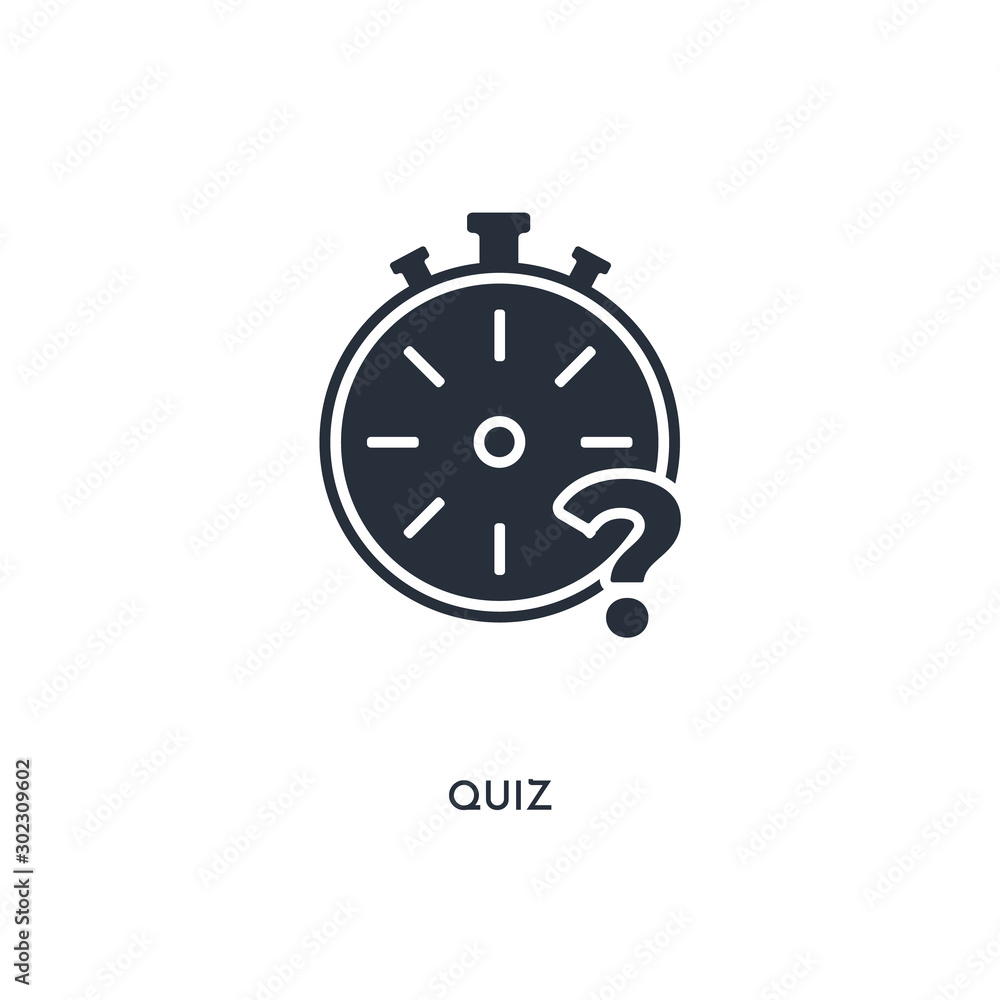 quiz icon. simple element illustration. isolated trendy filled quiz icon on white background. can be used for web, mobile, ui. quiz icon. simple element illustration. isolated trendy filled quiz icon on white background. can be used for web, mobile, ui.