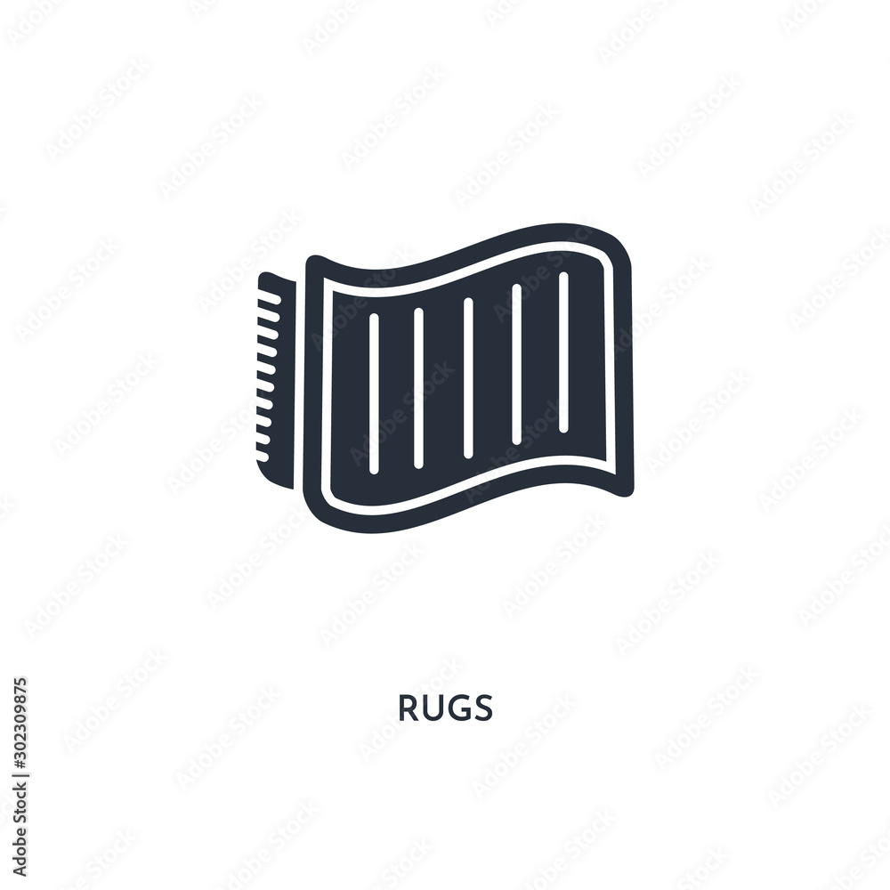 rugs icon. simple element illustration. isolated trendy filled rugs icon on white background. can be used for web, mobile, ui. rugs icon. simple element illustration. isolated trendy filled rugs icon on white background. can be used for web, mobile, ui.