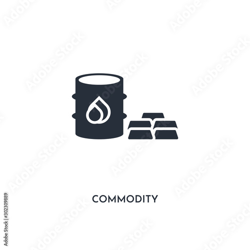 commodity icon. simple element illustration. isolated trendy filled commodity icon on white background. can be used for web, mobile, ui.