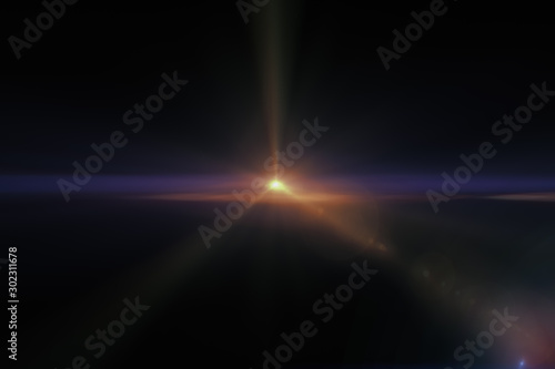 Abstract of lighting for background.abstract of digital lens flare background. Beautiful rays of light.	