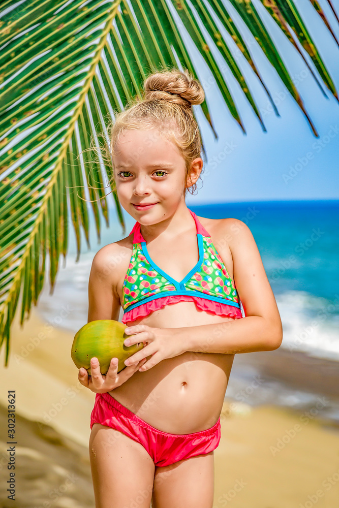 Cute little girl sales swimwear