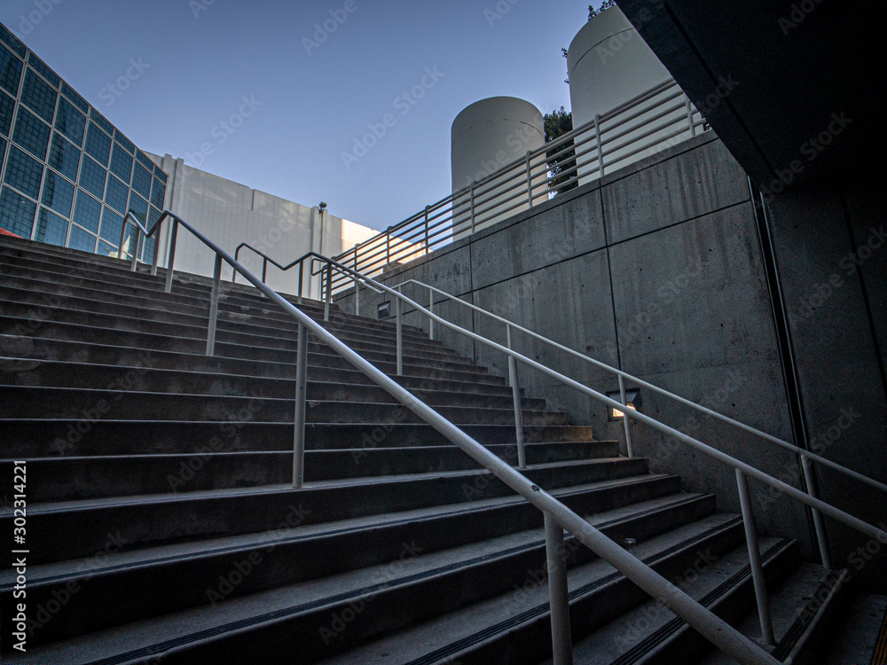 Fototapeta premium stairway to modern building