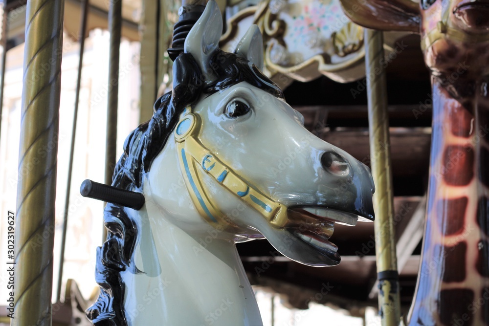 Cabeza de caballito de feria