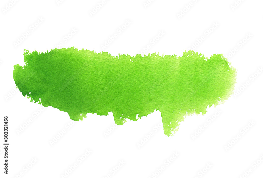 Bright green abstract smear - obrazy, fototapety, plakaty 