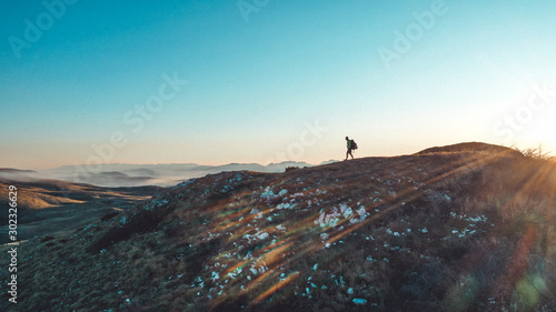 Top view of a steel factory polluting air. Aerial photo