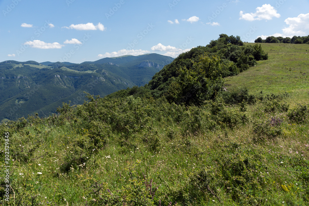 Landscape near Vratsata pass at Balkan Mountains, Bulgaria