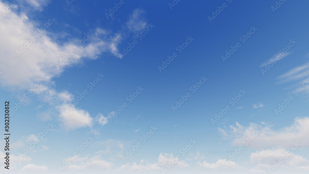 Obraz premium Cloudy blue sky abstract background, blue sky background with tiny clouds