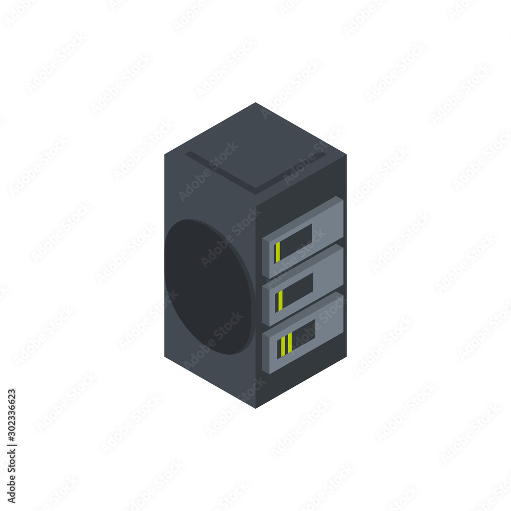 data server technology hardware device computer isometric data server technology hardware device computer isometric