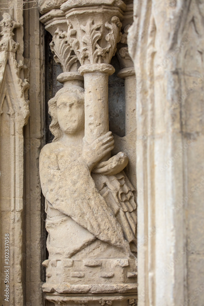 Sculpture at Exeter Cathedral