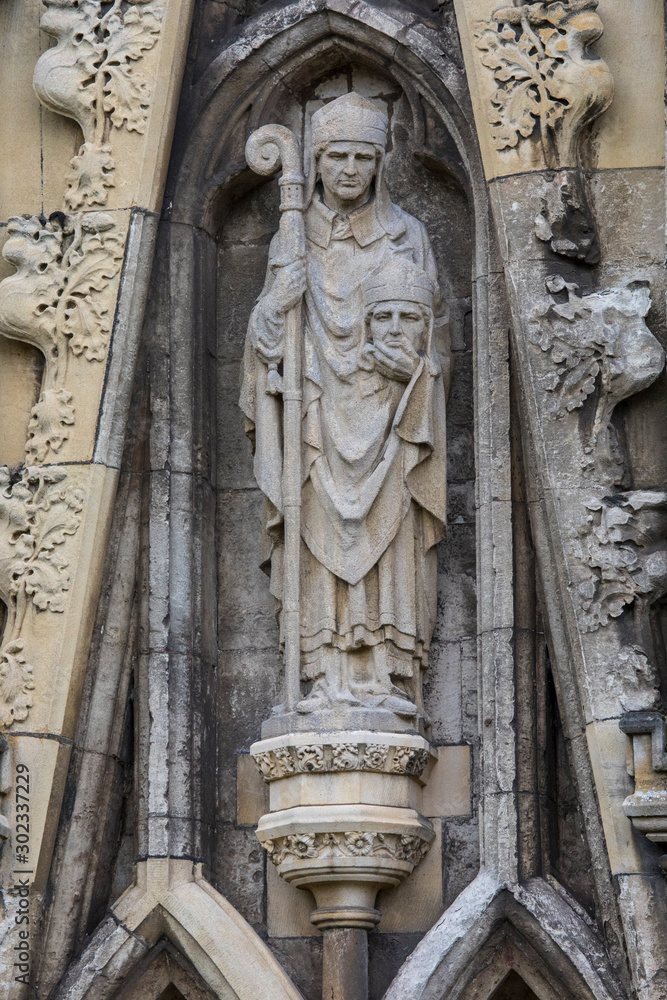 Sculpture on the Exterior of Exeter Cathedral