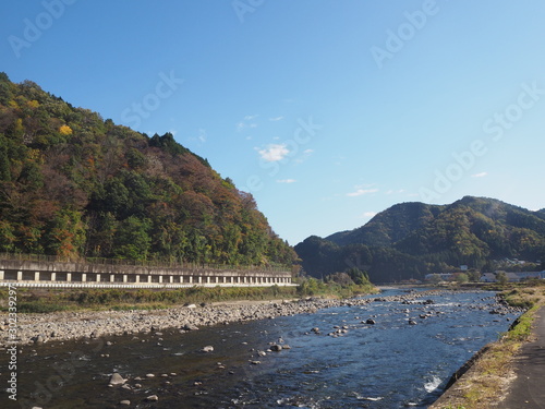 日本の空と長良川