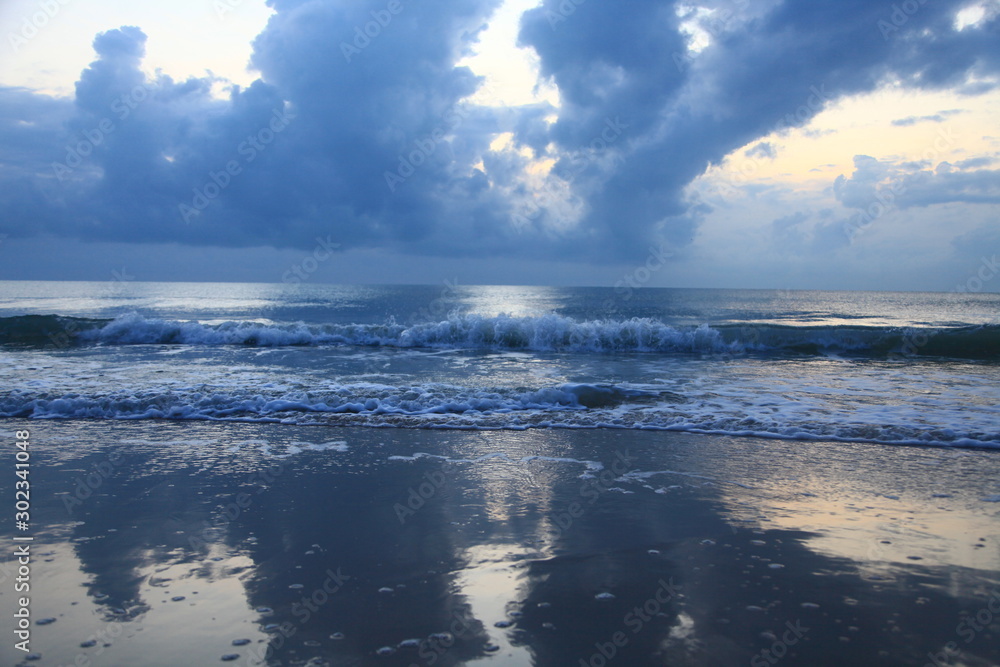 Morning soft sunlight in the Thai sea