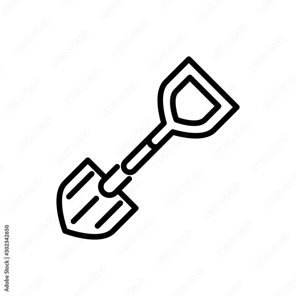 shovel tool rural agriculture thick line shovel tool rural agriculture thick line
