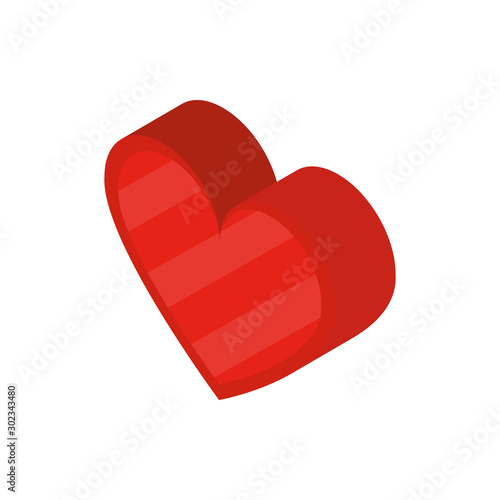 love social media isometric icon