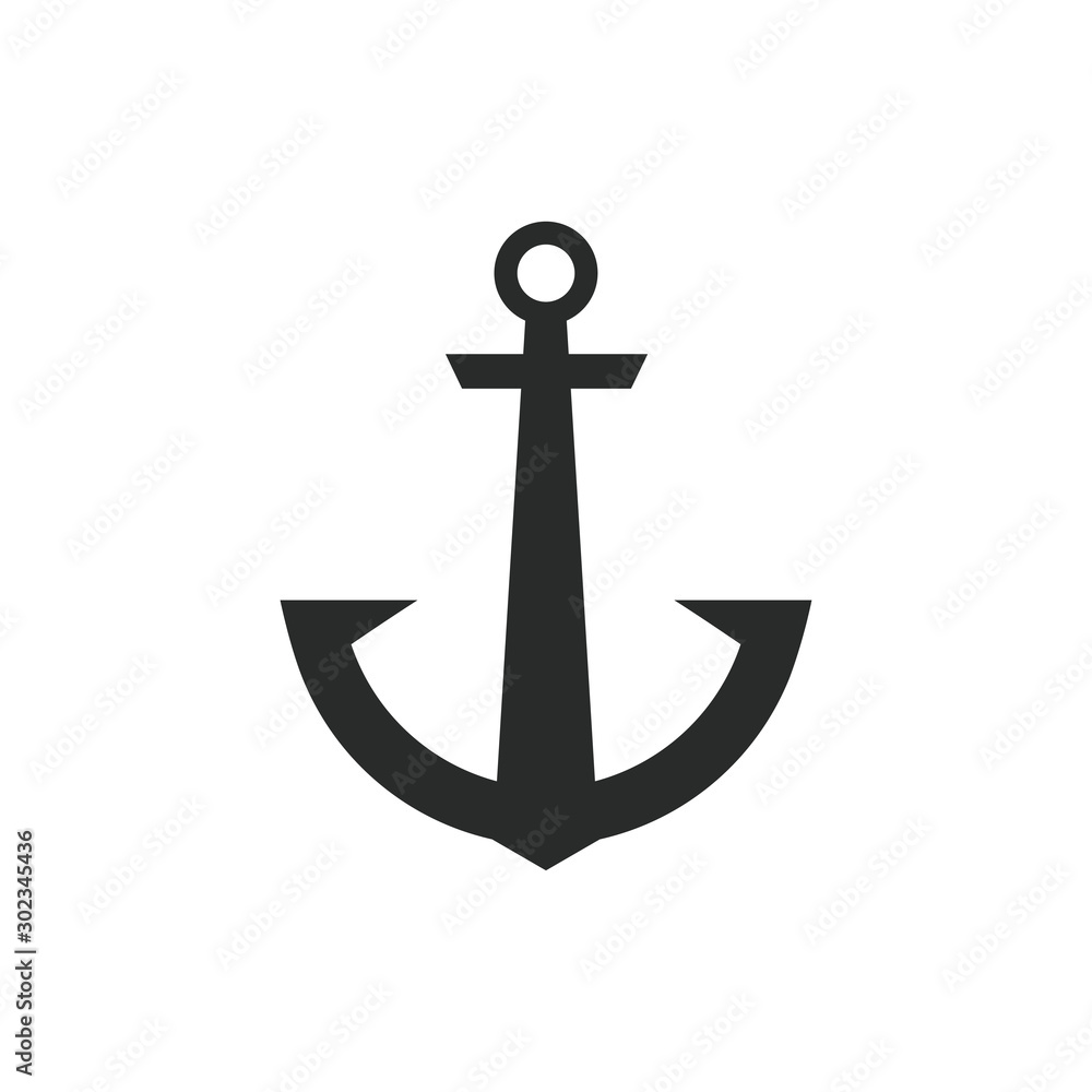 anchor icon vector logo design illustration anchor icon vector logo design illustration