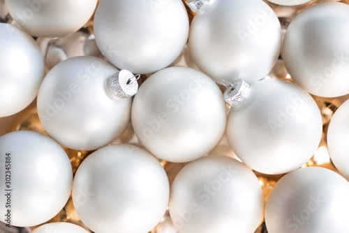 white christmas ornaments pattern