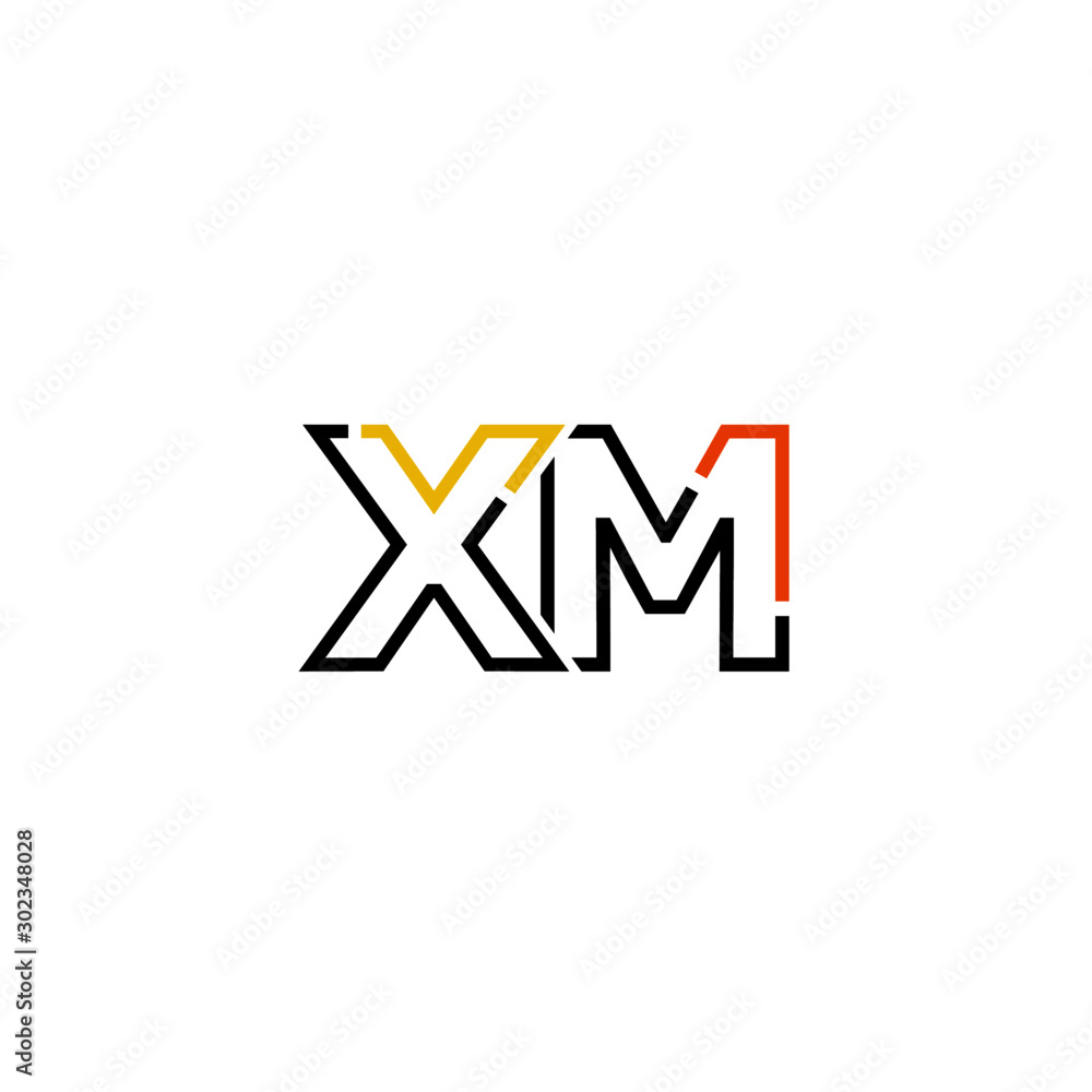 Letter XM logo icon design template elements Letter XM logo icon design template elements