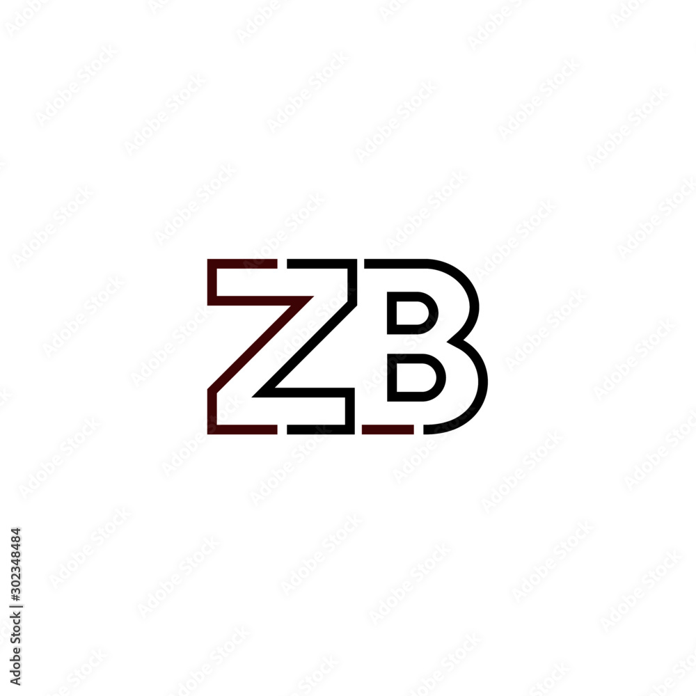 Letter ZB logo icon design template elements Letter ZB logo icon design template elements