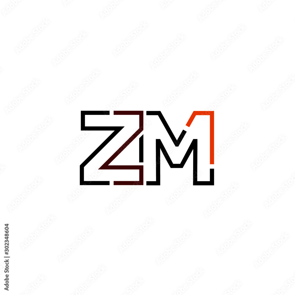 Letter ZM logo icon design template elements Letter ZM logo icon design template elements