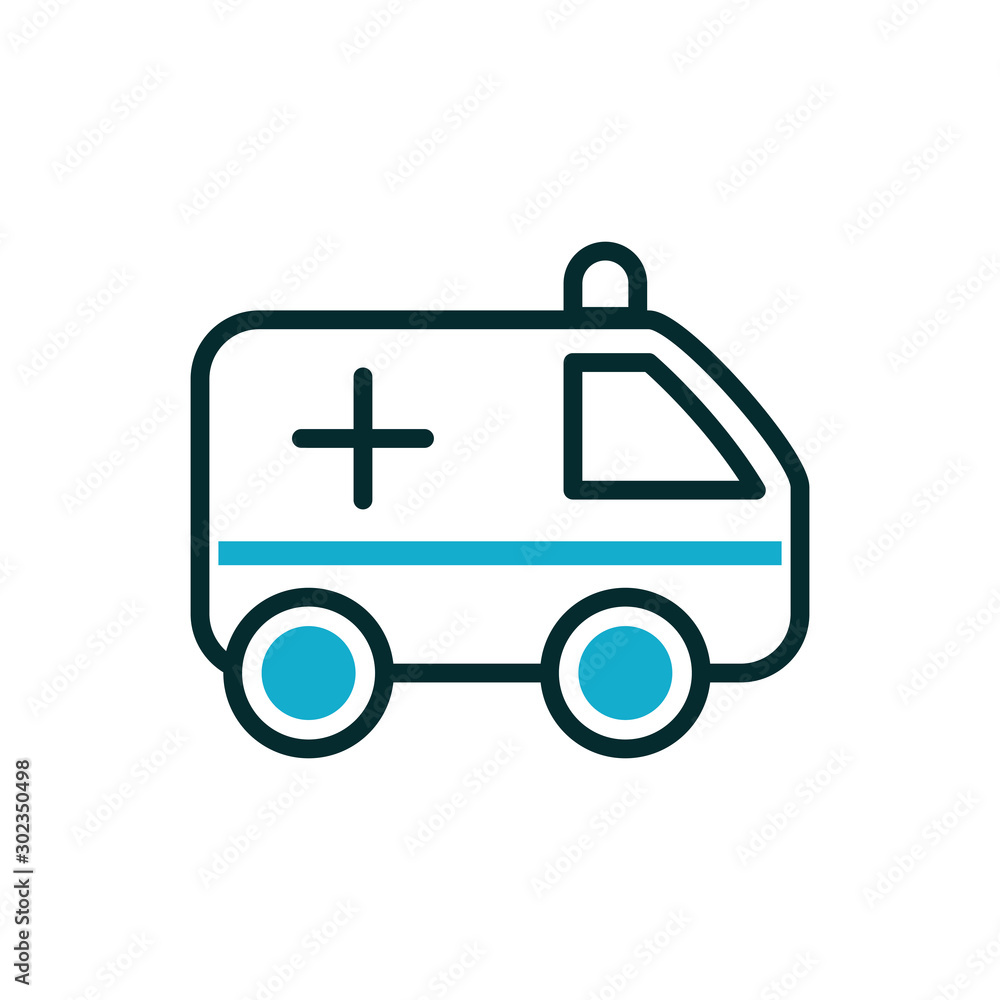 ambulance emergency urgency medical icon line fill ambulance emergency urgency medical icon line fill