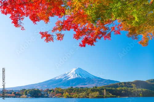 紅葉 富士山 河口湖 2019