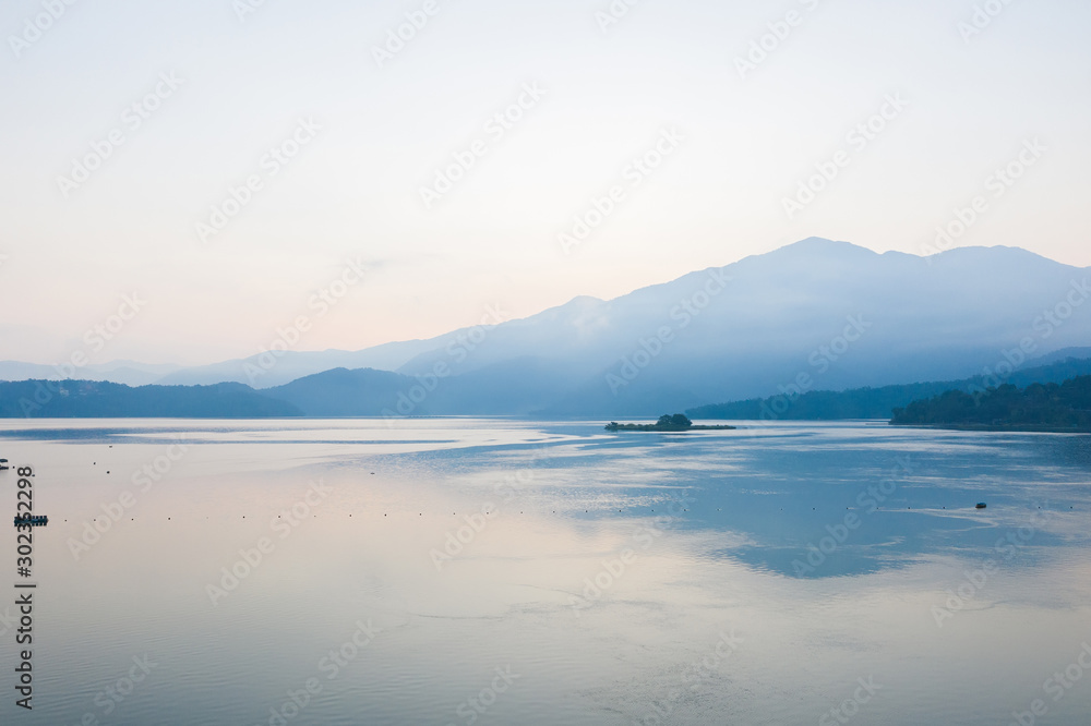 famous Sun Moon Lake landscape