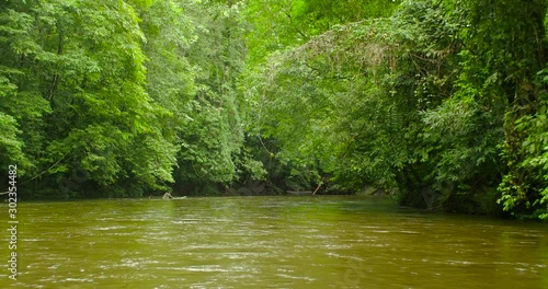 Floating on the Mulu River, Gunung Mulu National Park, Sarawak province, Borneo Island, Malaysia