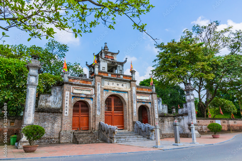 The main gate of Thuong shrine in ancient Co Loa citadel, Vietnam. Co Loa was capital of Au Lac (old Vietnam), the country was founded by Thuc Phan about 2nd century BC. The main gate of Thuong shrine in ancient Co Loa citadel, Vietnam. Co Loa was capital of Au Lac (old Vietnam), the country was founded by Thuc Phan about 2nd century BC.
