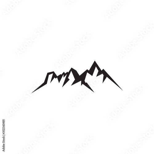 Mountain landscape icon logo design