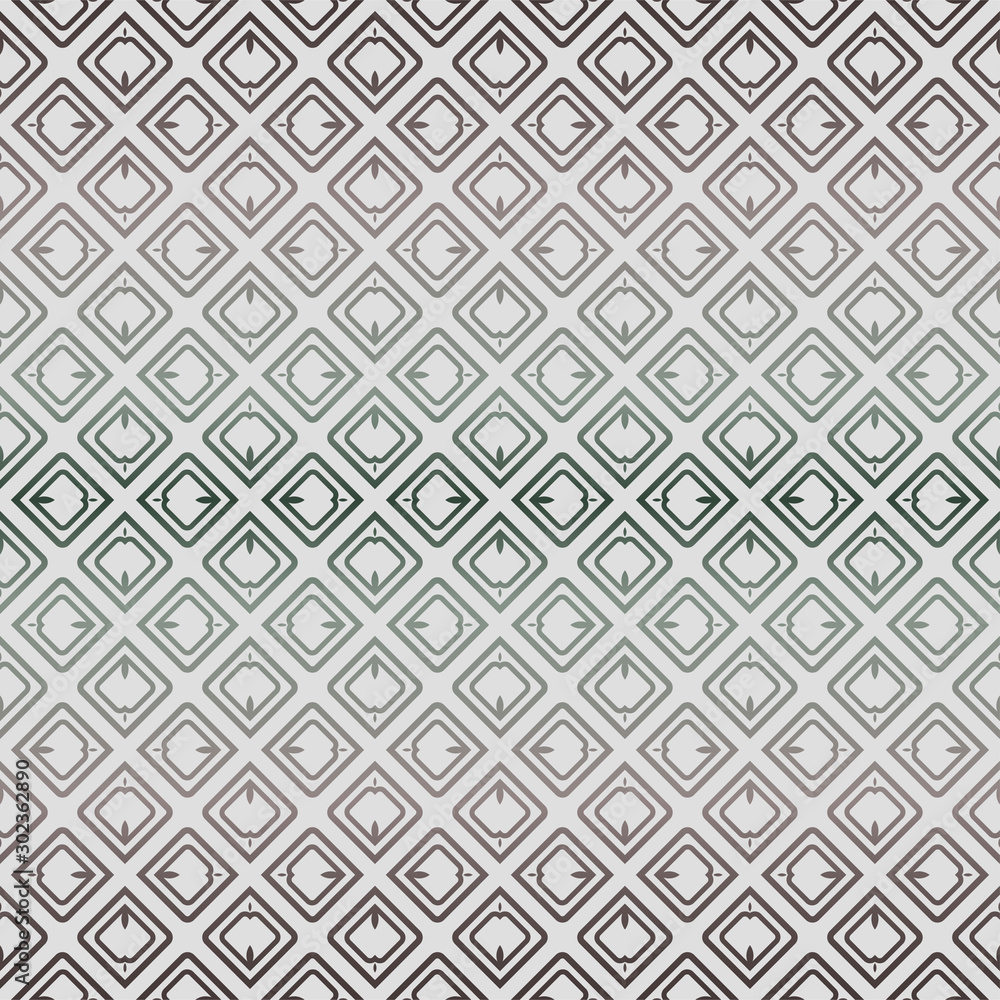 Abstract Vector Seamless Pattern With Abstract Geometric Style. Repeating Sample Figure And Line. Grey, green color Abstract Vector Seamless Pattern With Abstract Geometric Style. Repeating Sample Figure And Line. Grey, green color