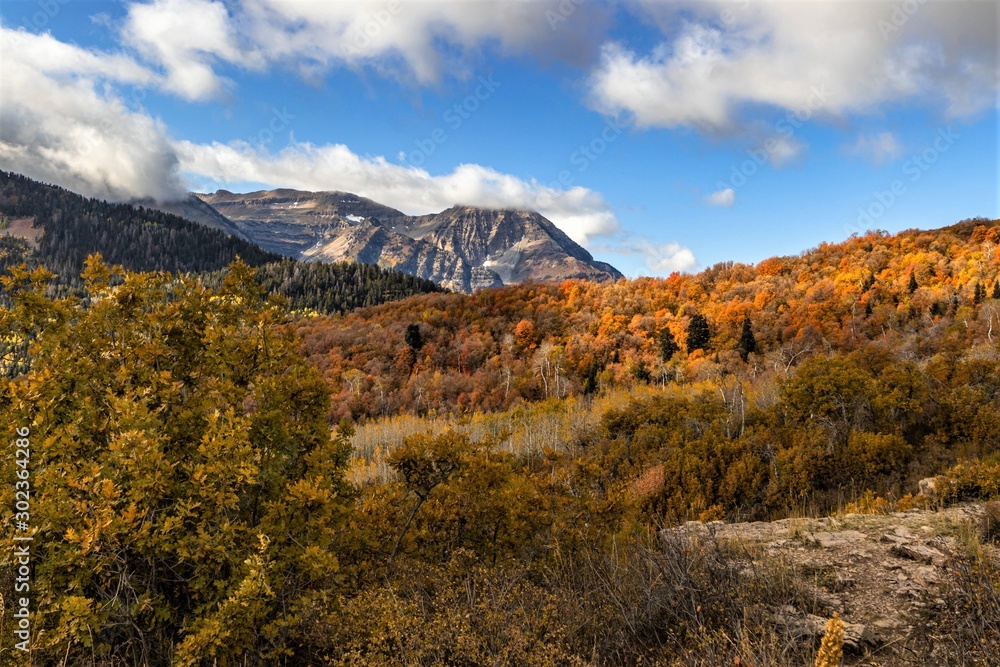 Rocky Mountains in Autumn, Wasatch Range, UT