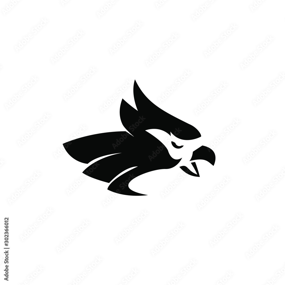 cardinal bird black logo icon design vector cardinal bird black logo icon design vector