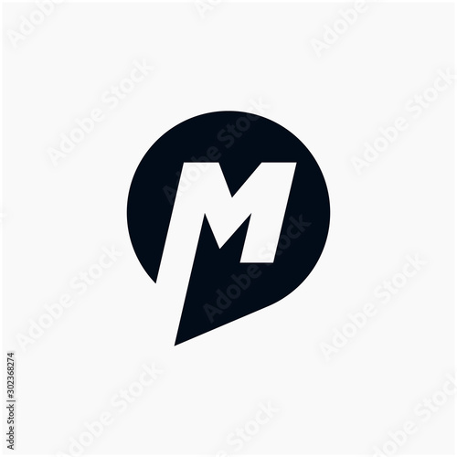 Letter M negative space with bubble Logo Template Vector Design. Social Talk, chat, app, forum, social media. Modern logotype symbol - vector Free Download Letter M negative space with bubble Logo Template Vector Design. Social Talk, chat, app, forum, social media. Modern logotype symbol - vector - GFXLoad