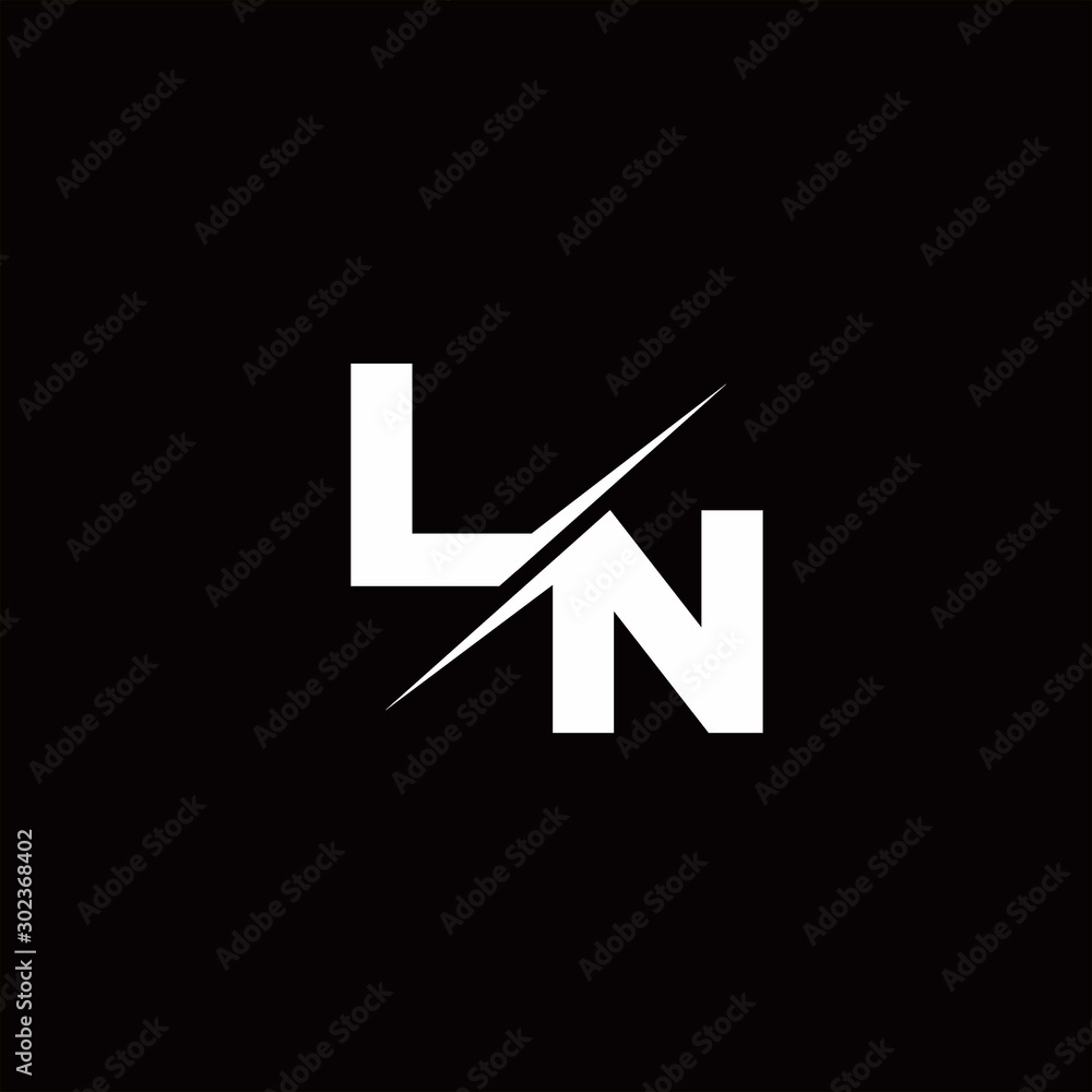 LN Logo Letter Monogram Slash with Modern logo designs template LN Logo Letter Monogram Slash with Modern logo designs template