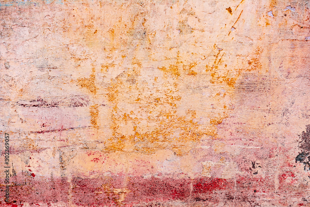 Obraz premium Texture of a concrete wall with cracks and scratches which can be used as a background