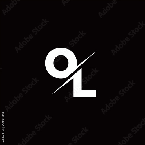 Fotografie OL Logo Letter Monogram Slash with Modern logo designs template