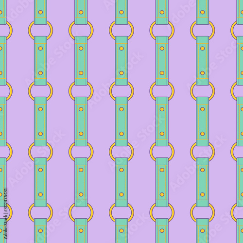 Seamless vector fashion pattern with thin red straps